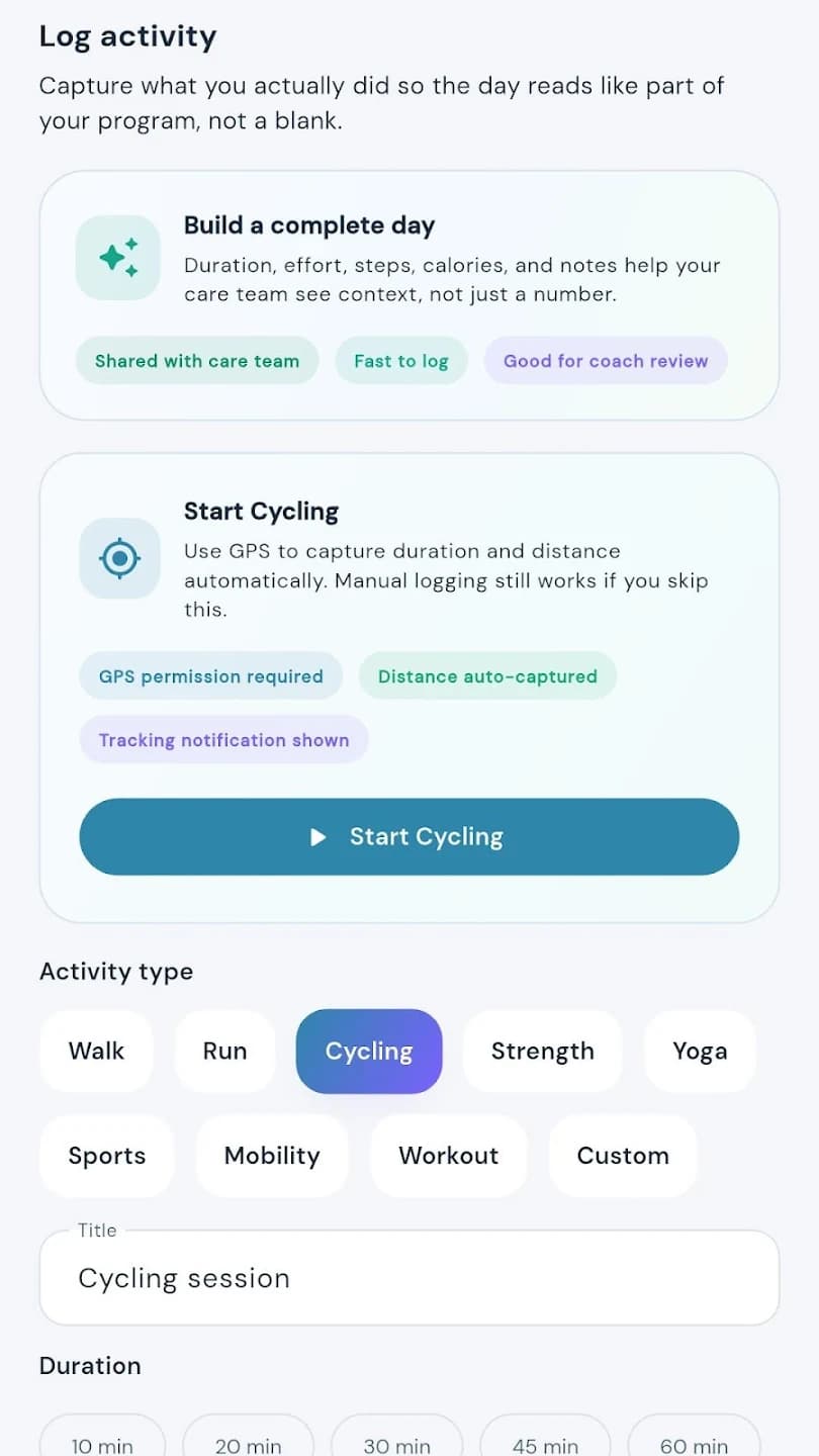 Log Any Activity