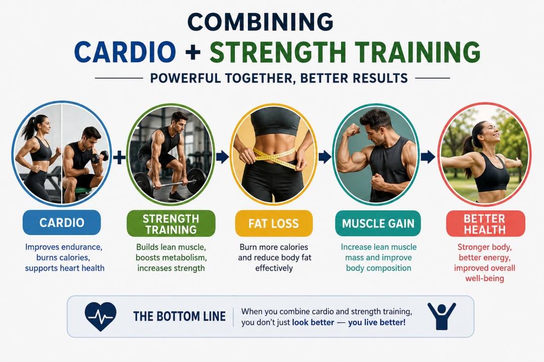 Cardio vs Strength Training - WelloraFit