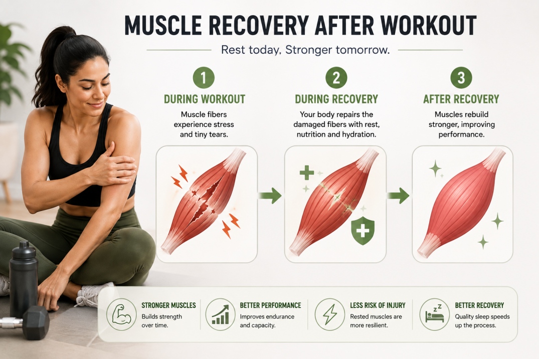 how to recover muscles after a workout - WelloraFit
