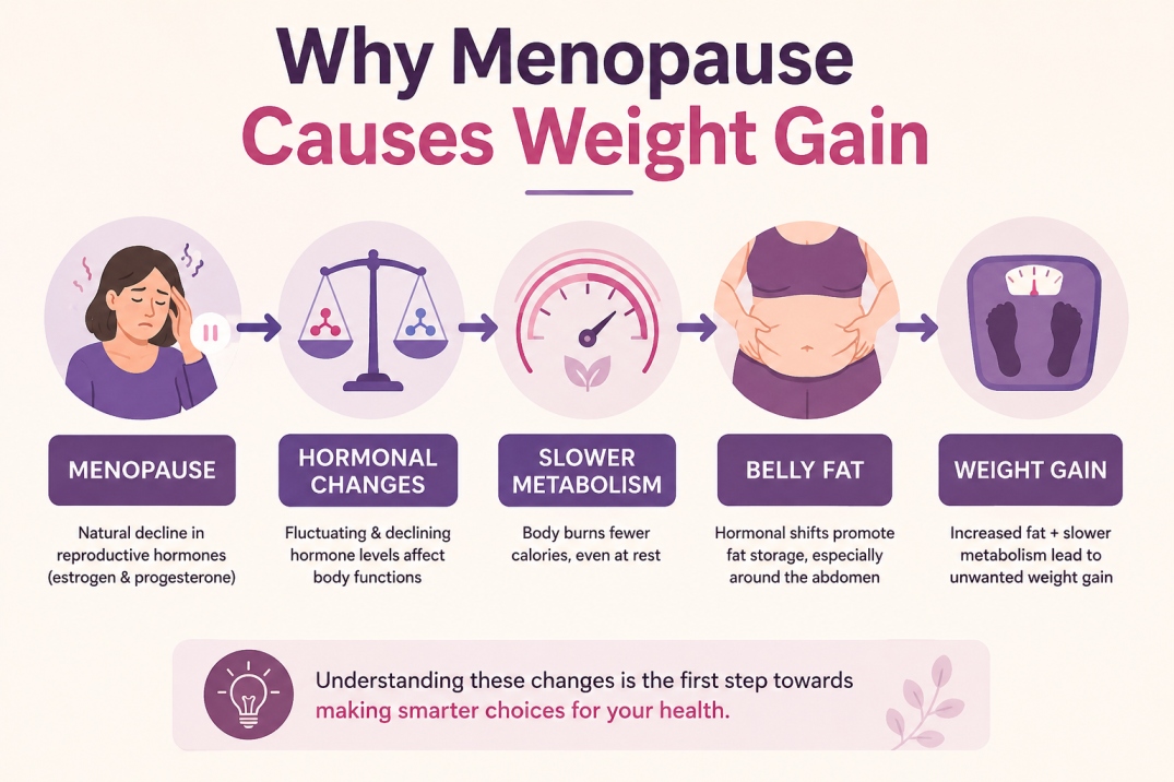 Menopause Weight Gain - WelloraFit