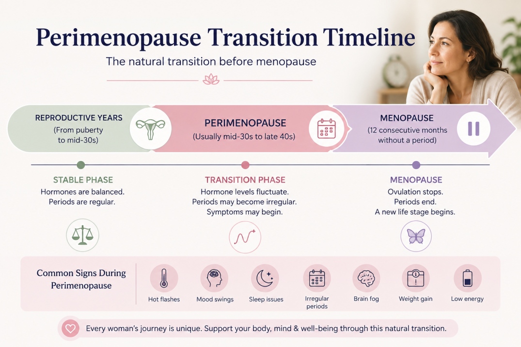 perimenopausal weight gain solutions - WelloraFit