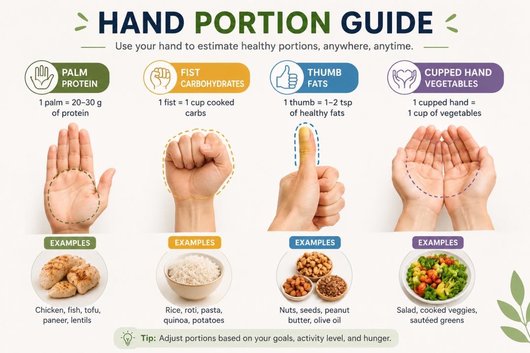 Portion Control for Weight Loss Guide image - WelloraFit