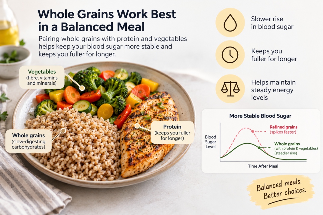 whole grains vs refined grains - WelloraFit